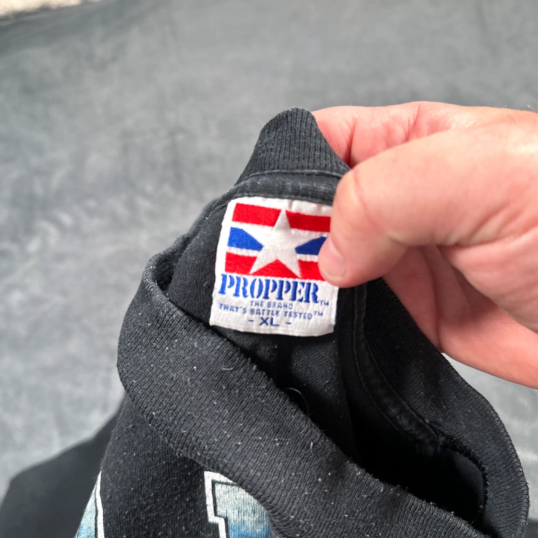 Propper VINTAGE PROPPER Navy Seals Shirt Graphic Print Adult XL Black Trident Military Mens Size US XL / EU 56 / 4 - 6 Thumbnail