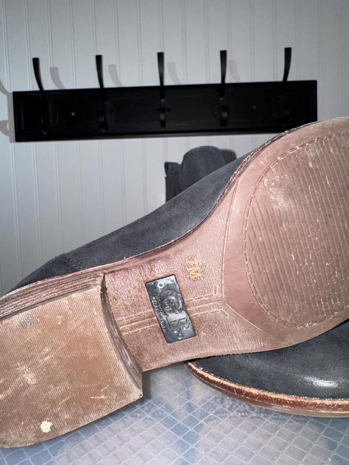 Other iani Bini GB Black Leather Chelsea Ankle Boots Side Zip. SZ7 Size US 7 / IT 37 - 4 Thumbnail