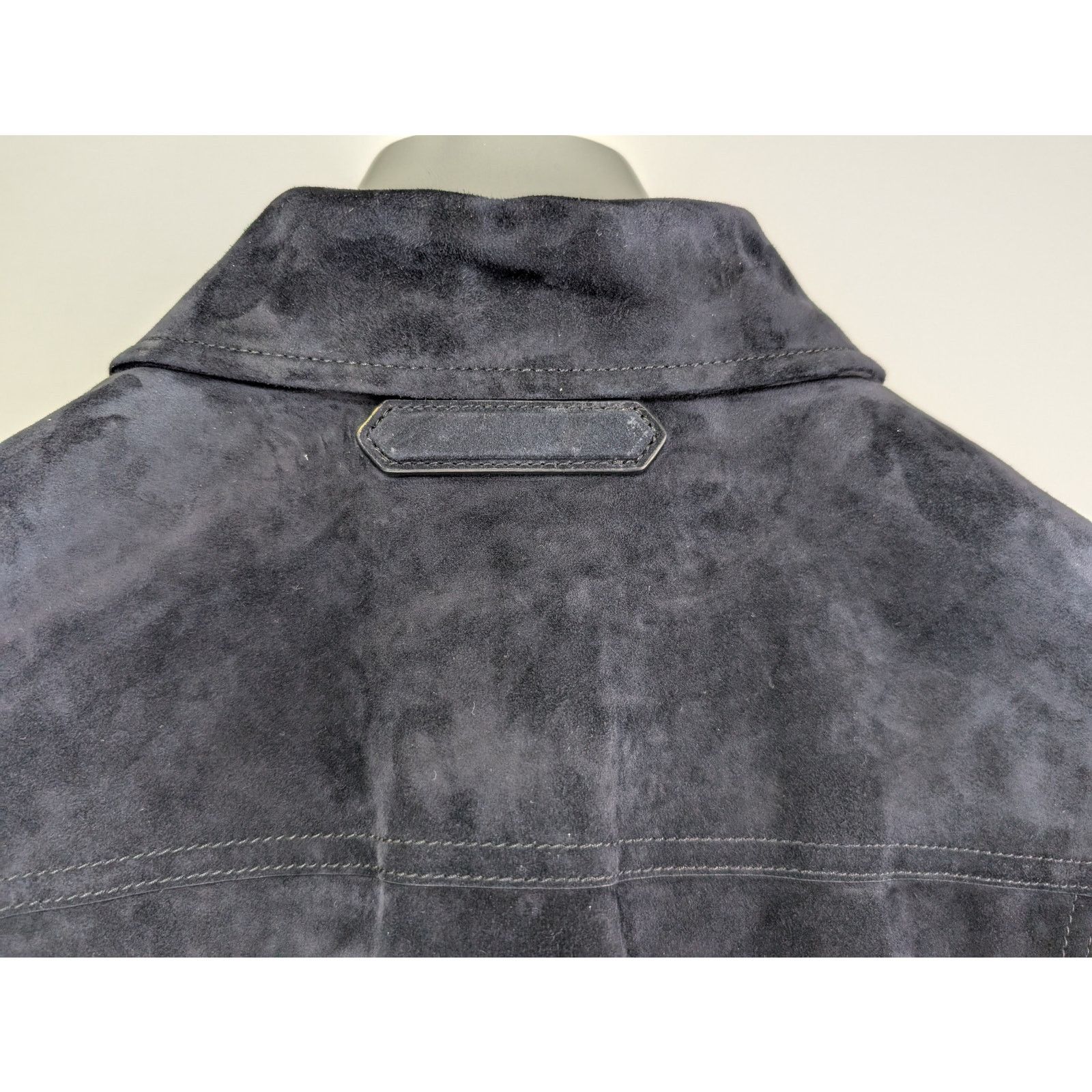 Tom Ford o1rshd1 Suede Button Jacket in Dark Navy Size US M / EU 48-50 / 2 - 14 Thumbnail