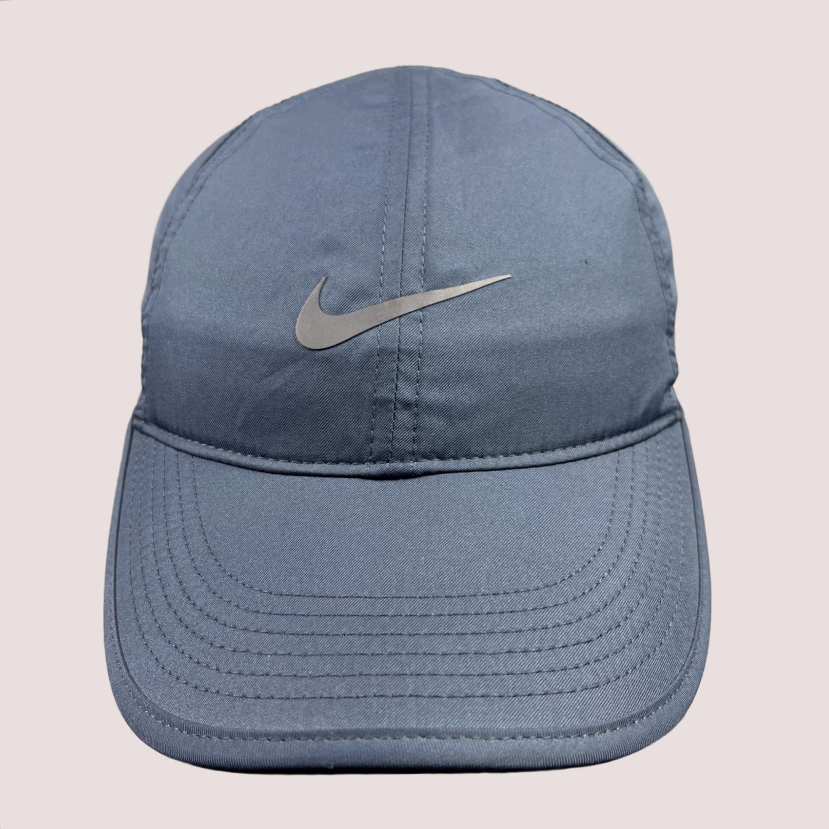 Nike Nike Featherlight Hat Cap Mens Adjustable 6 Panel Dri Fit Running Training Adult Blue Lightweight Breathable Quick Dry Baseball Cap Men Size ONE SIZE - 1 Thumbnail