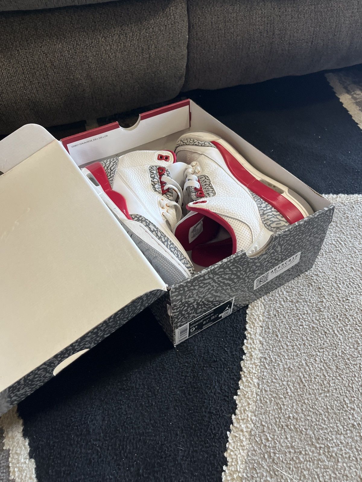 Jordan Brand Jordan 3 Cardinal Red Size US 9.5 / EU 42-43 - 6 Thumbnail