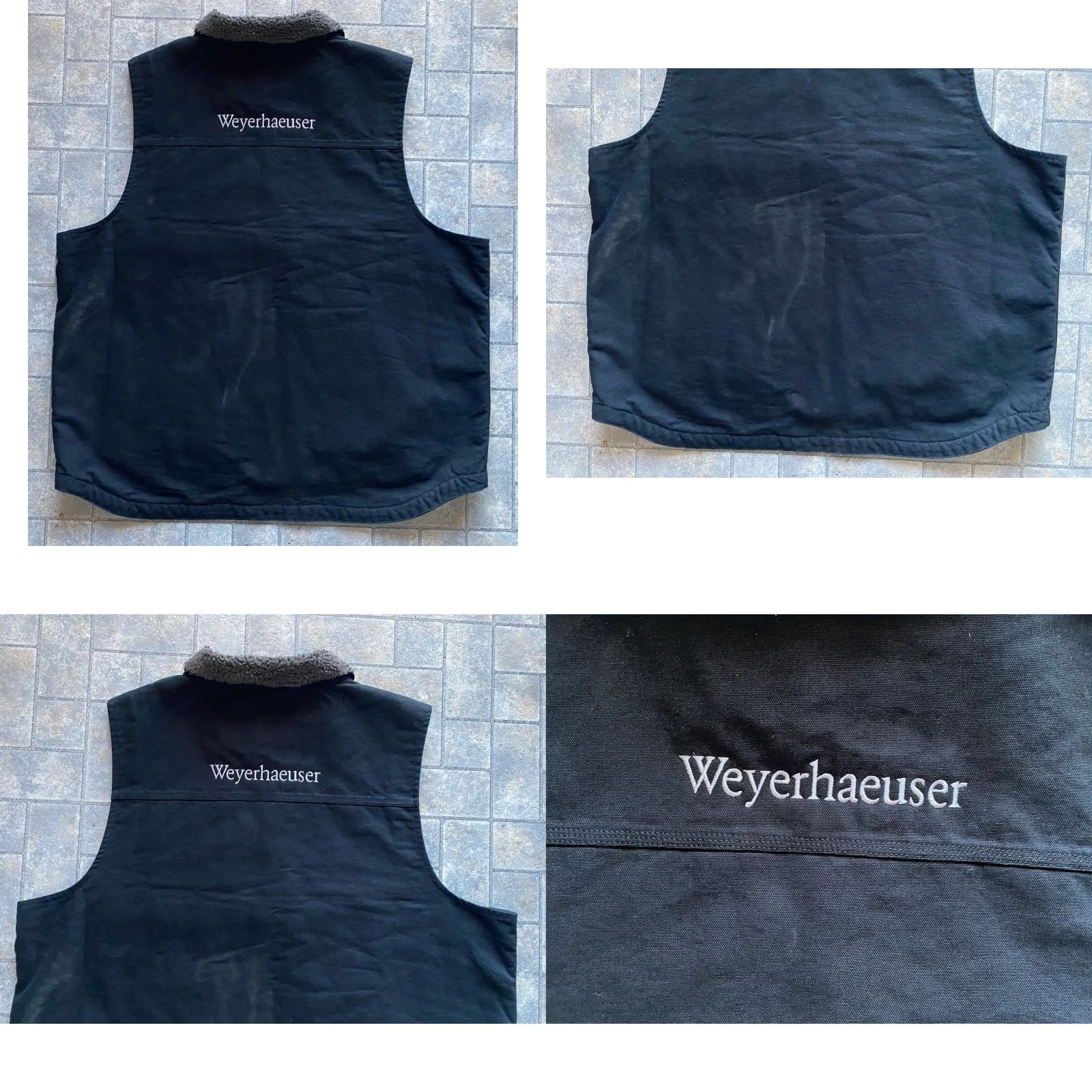 Carhartt Carhartt Vest XL Men Black Embroidered Sherpa Loose Fit 0V4277-M Size US XL / EU 56 / 4 - 9 Thumbnail