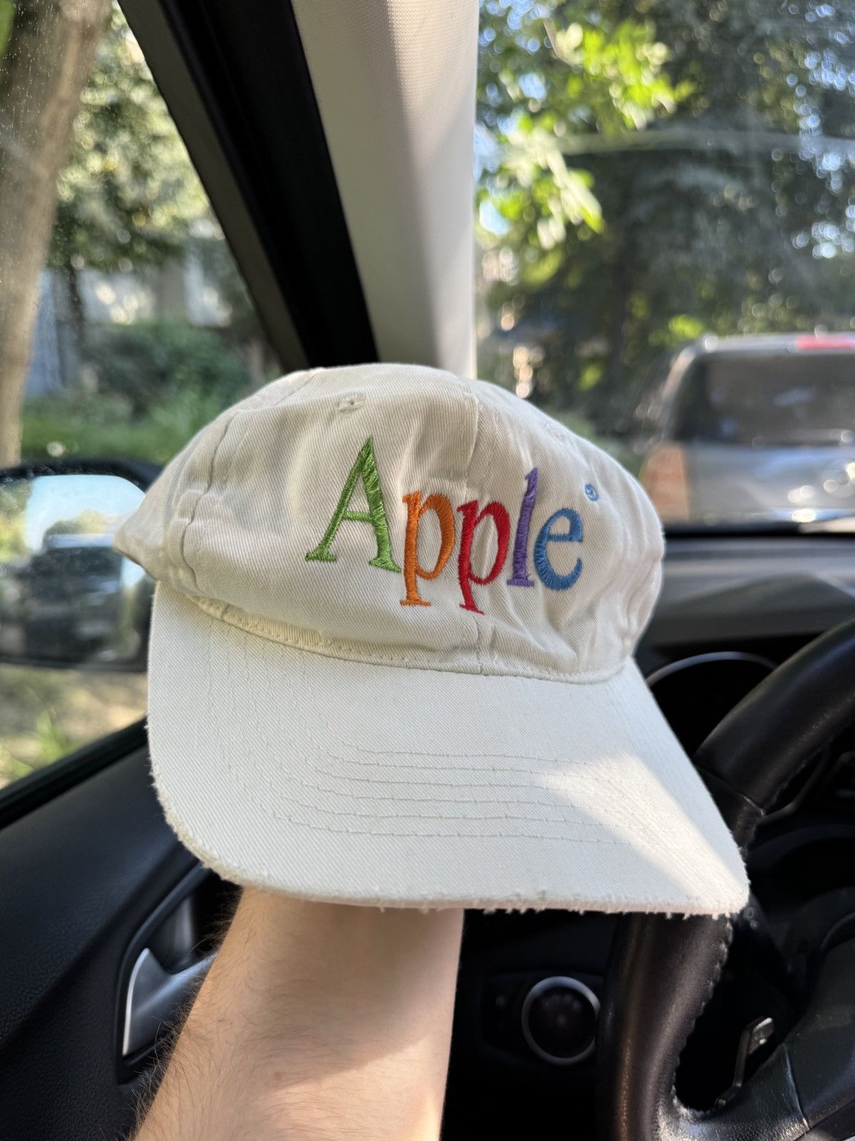 Apple Vintage 90s APPLE CORP RARE AWESOME CAP RETRO HAT Size ONE SIZE - 1 Thumbnail