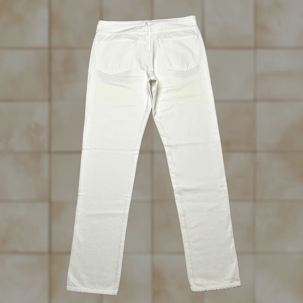 Sid Mashburn Sid Mashburn Jeans Straight 36x34 White Garment Dyed Denim Mens Size US 36 / EU 52 - 1 Thumbnail
