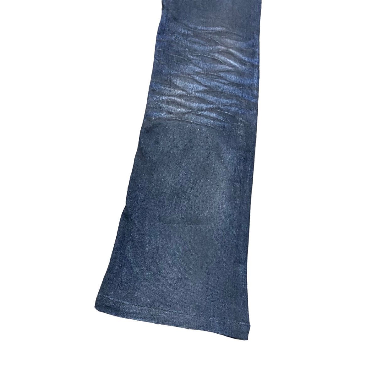 Tornado Mart Tornado Mart Coated Denim Flare Pants Size US 30 / EU 46 - 14 Thumbnail