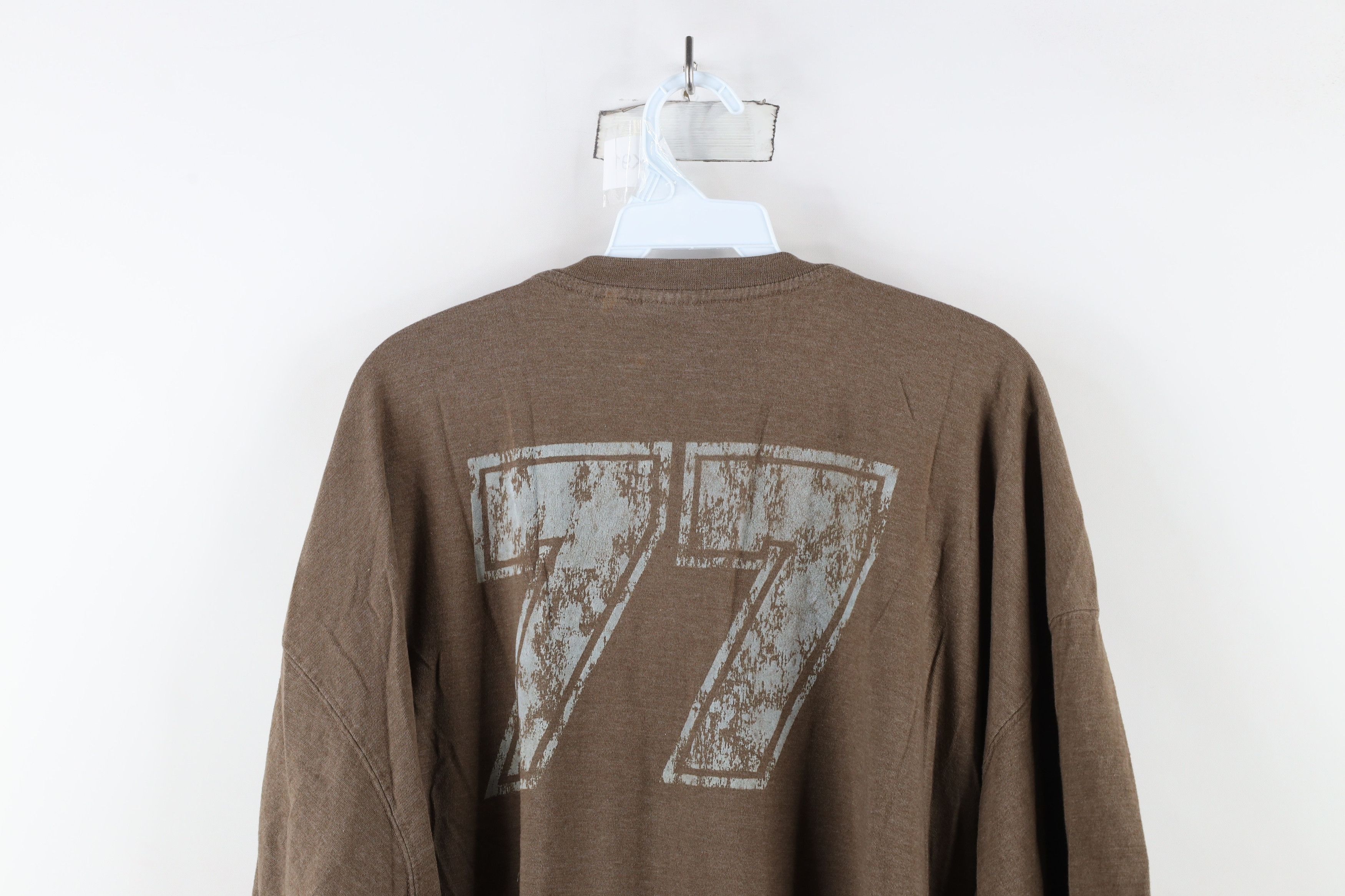 Vintage Vintage 90s Bugle Boy Baggy Fit Short Sleeve T-Shirt Brown Size US XXL / EU 58 / 5 - 12 Thumbnail