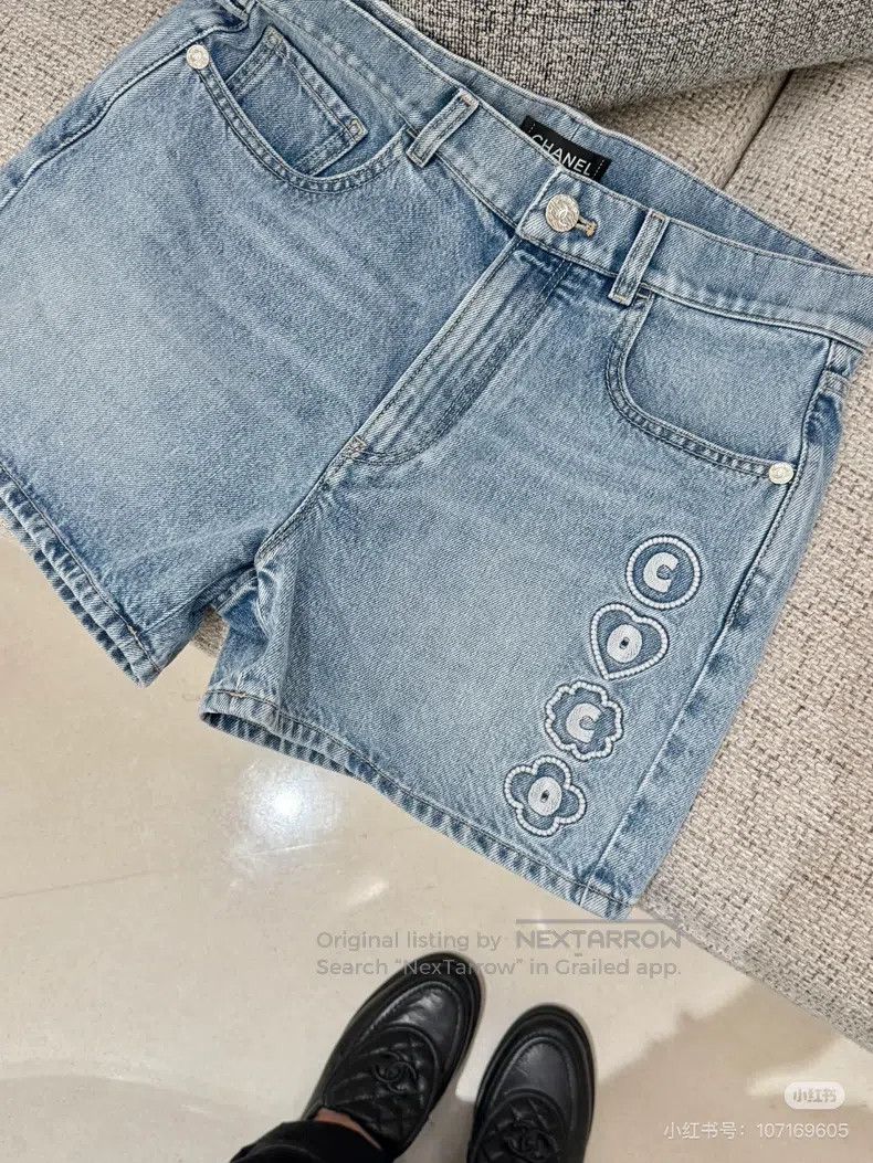 Chanel Chanel Beach Series Embroidery Embroidery Love Coco Jeans Size 25" / US 0 / IT 36 - 6 Thumbnail