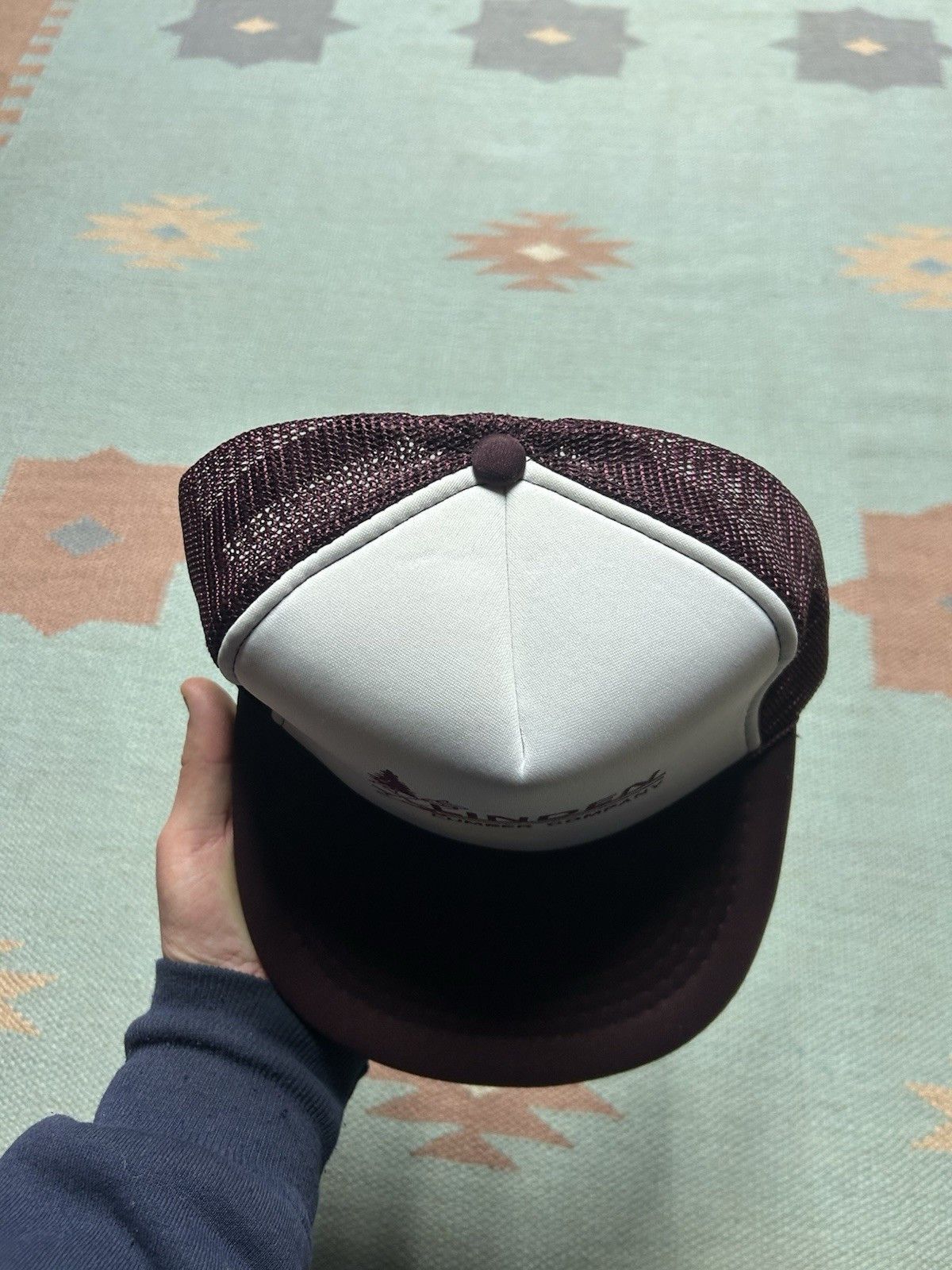 Vintage Vintage trucker hat Linden lumber company Alabama maroon Size ONE SIZE - 3 Thumbnail