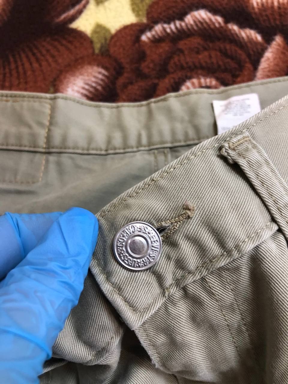 Levi's Levis 505 Jeans Beige Relaxed Straight Denim Pants Casual Size US 34 / EU 50 - 9 Thumbnail