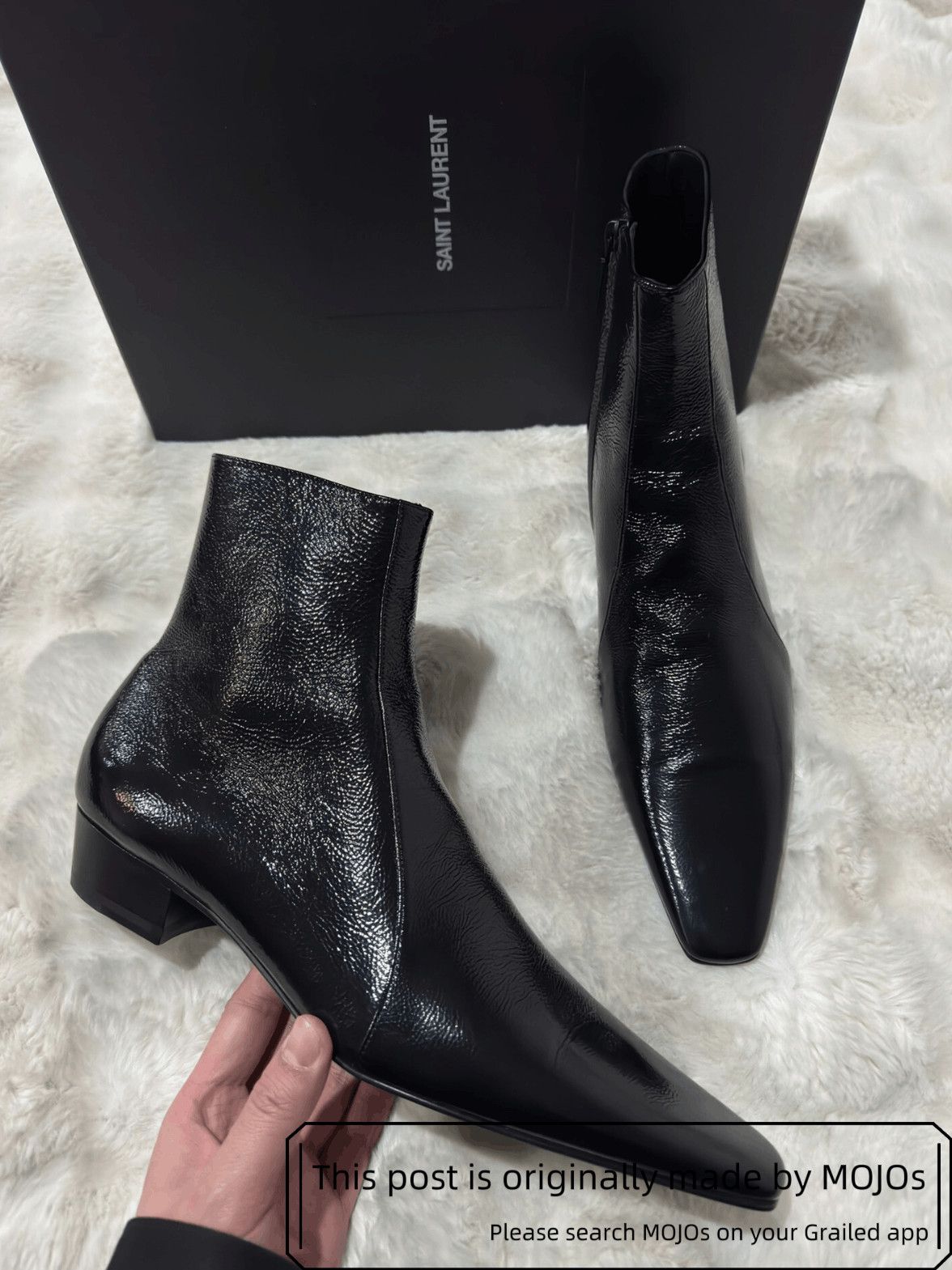 Saint Laurent Paris Sz 44 Saint Laurent Paris Rainer 30 Boots mojos5831 Size US 11 / EU 44 - 2 Thumbnail