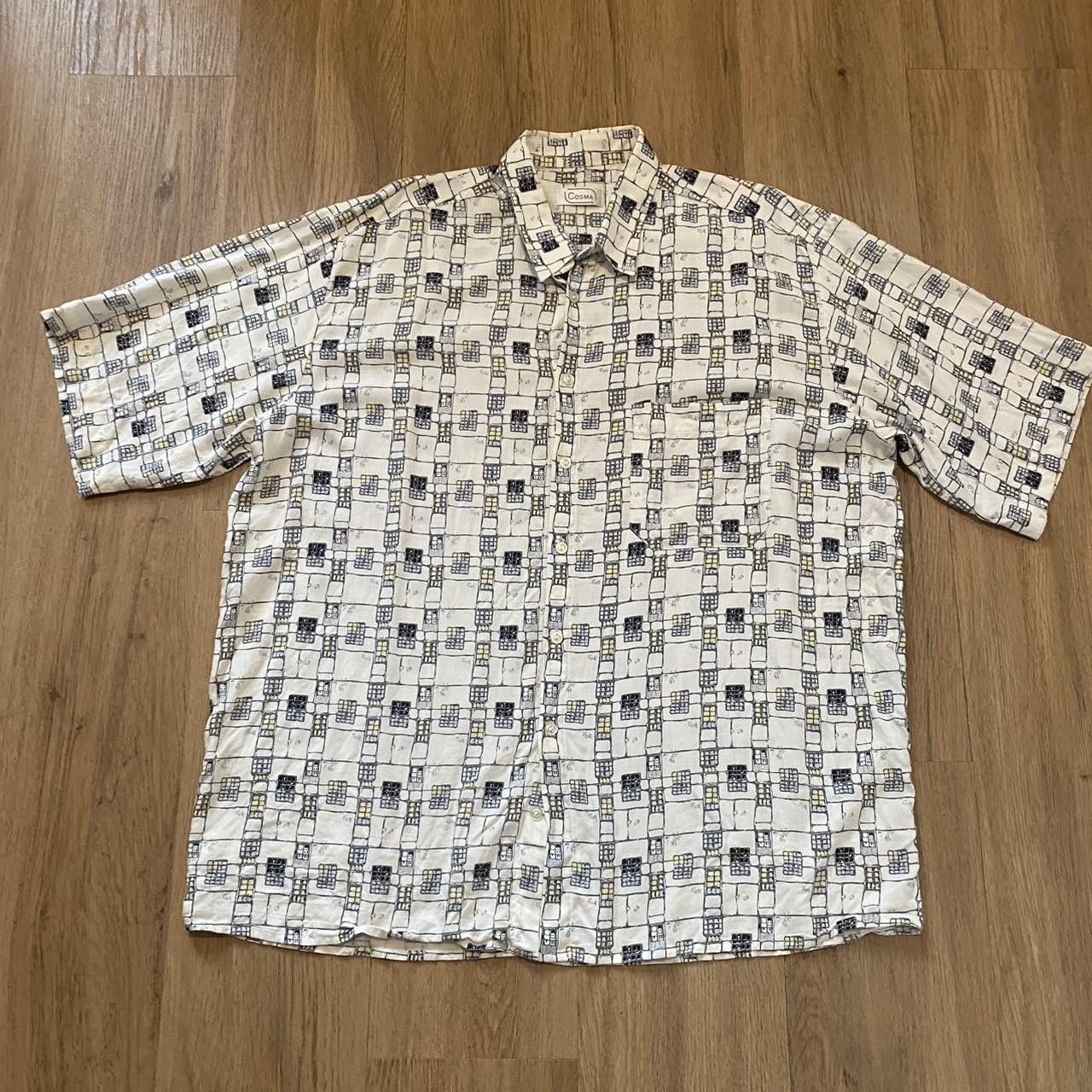 Other White and black short sleeve button up shirt Size US L / EU 52-54 / 3 - 1 Thumbnail