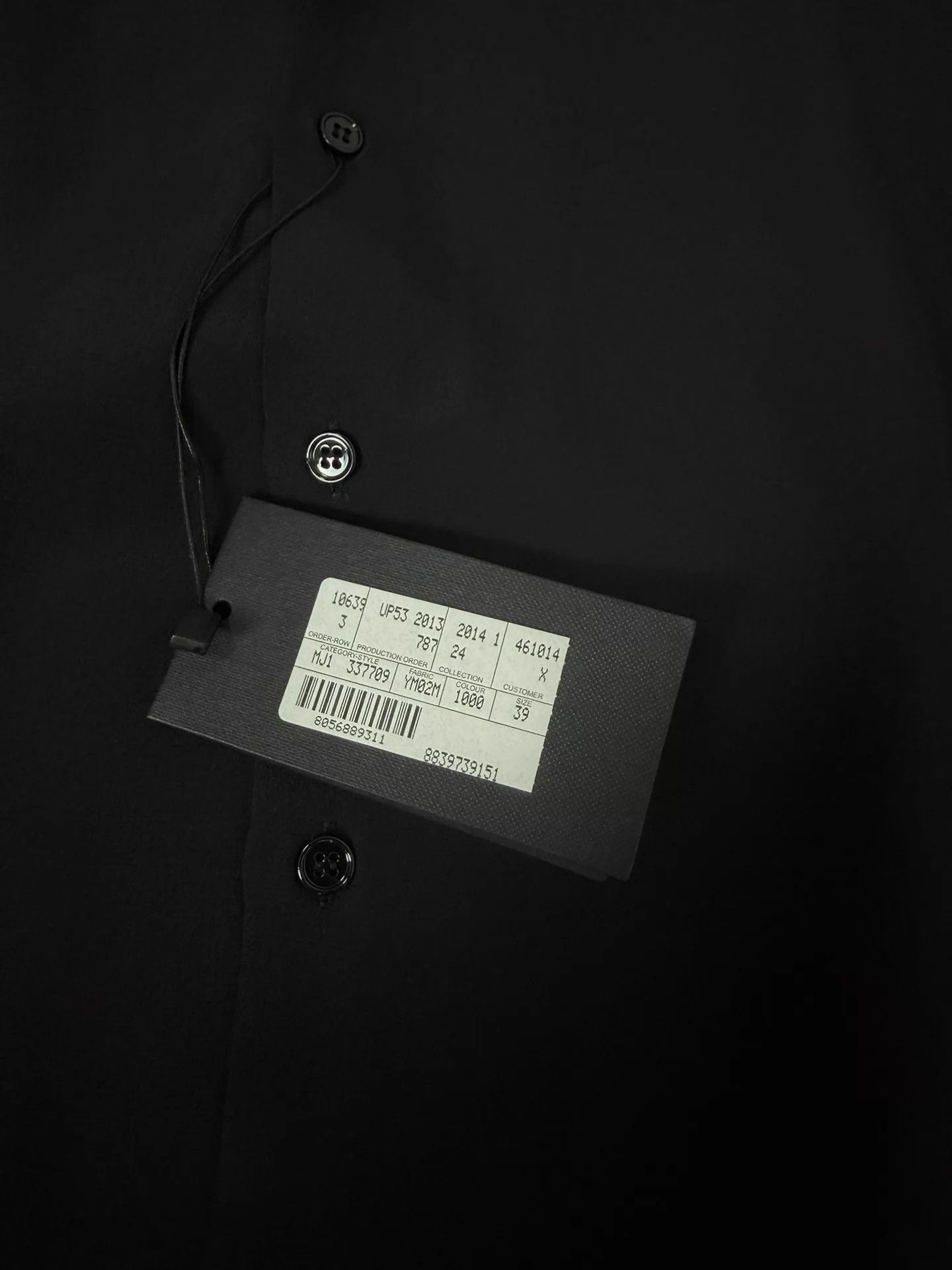 Saint Laurent Paris SLP14SS Black Warrior Silk Shirt 39 Size US M / EU 48-50 / 2 - 3 Thumbnail