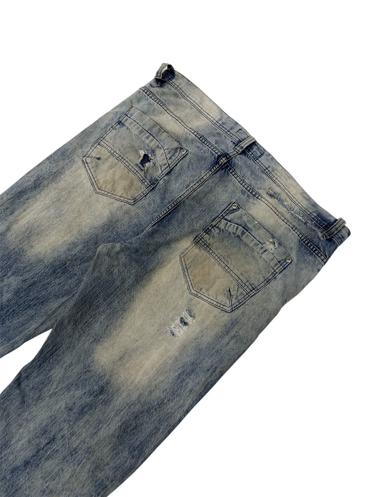 Southpole × Vintage 💥Vintage Southpole Denim Distressed Blue Wash Jeans Size US 42 / EU 58 - 4 Thumbnail