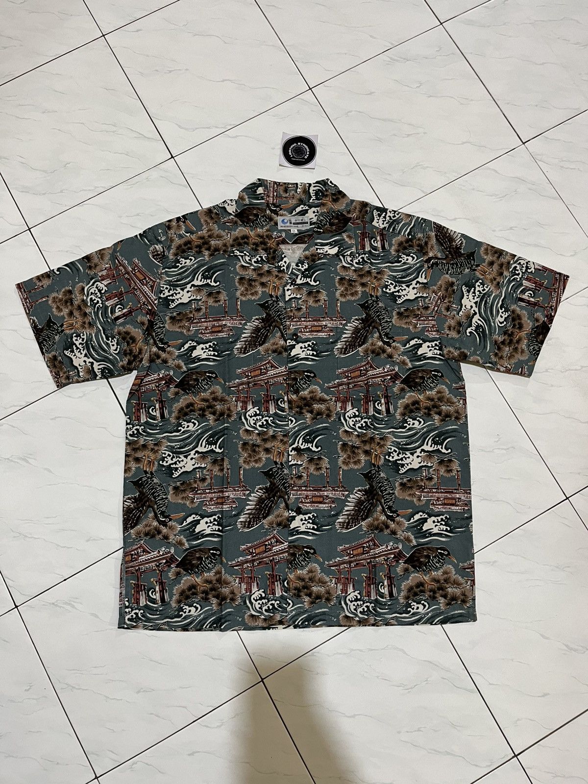 Japanese Brand 🔥 Sakugawaya All Of Print Design Shirt Size US XL / EU 56 / 4 - 1 Thumbnail