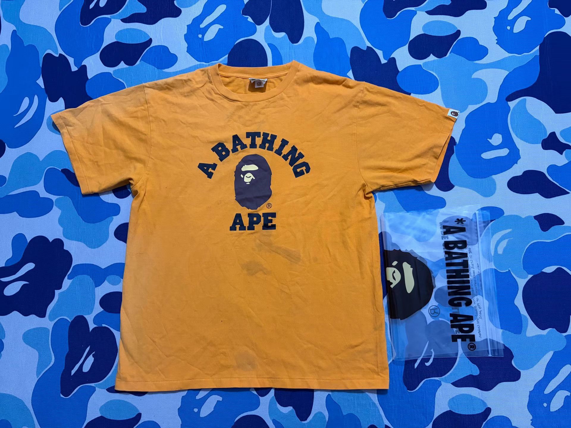 Bape Bape Ape Head Short Sleeve Tee Size US XL / EU 56 / 4 - 1 Thumbnail