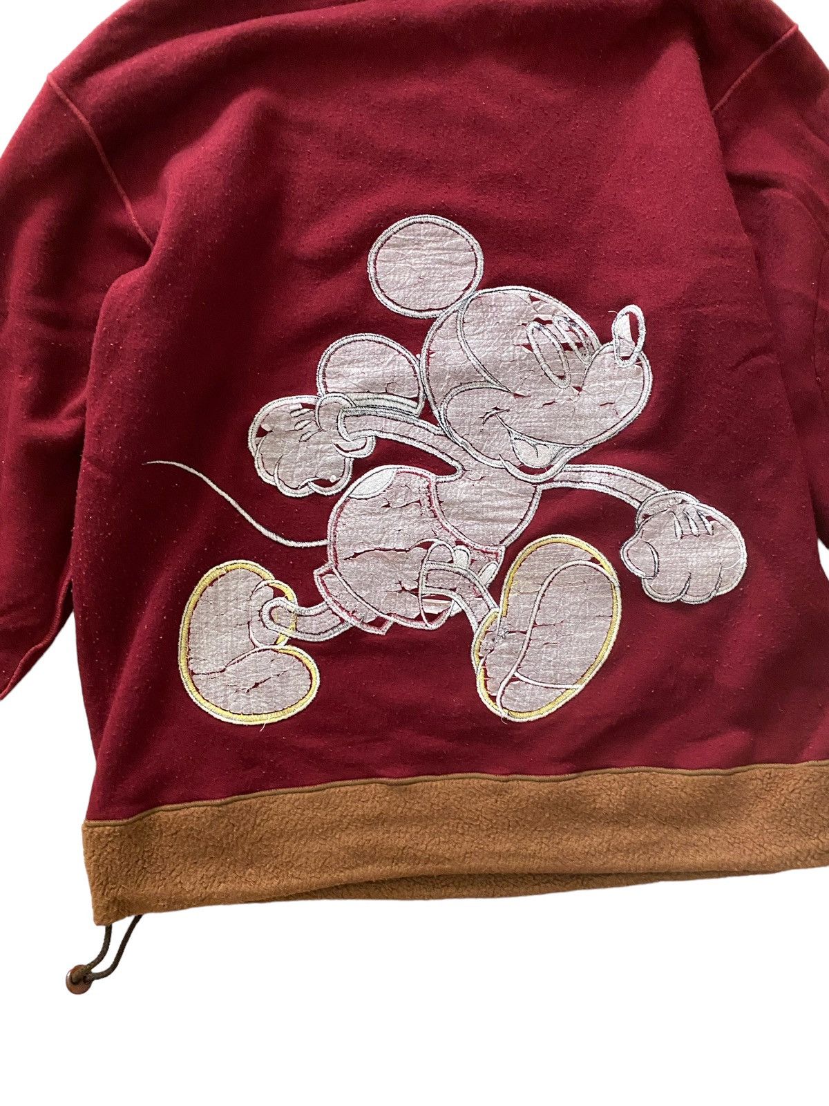 Mickey Mouse × Vintage Vintage Mickey Mouse Big logo oversized Sherpa Hoodie Size US L / EU 52-54 / 3 - 13 Thumbnail