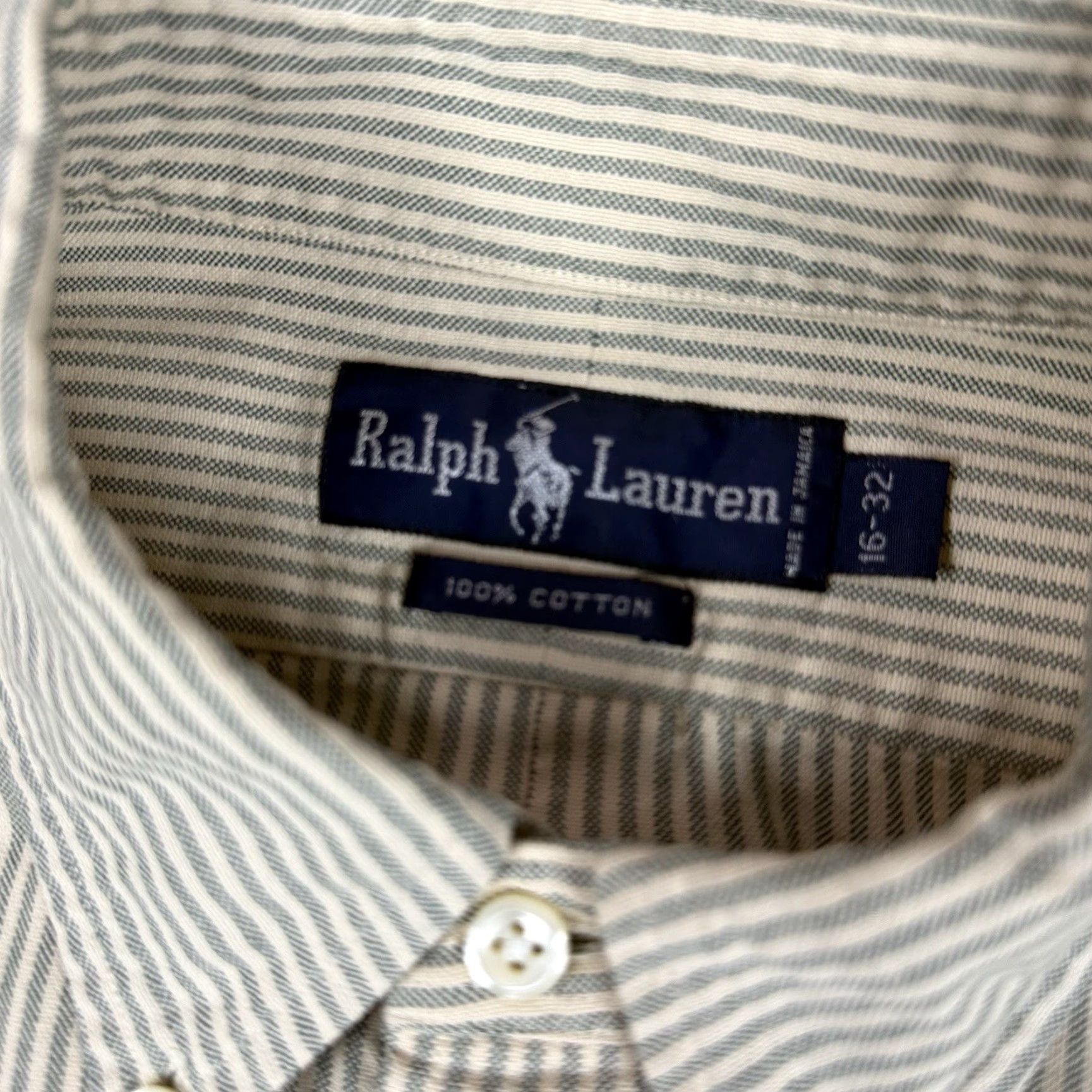Ralph Lauren Ralph Lauren Shirt Mens 16 32 Multicolor Striped Button-Down Collared Dress Shirt Size US L / EU 52-54 / 3 - 5 Thumbnail