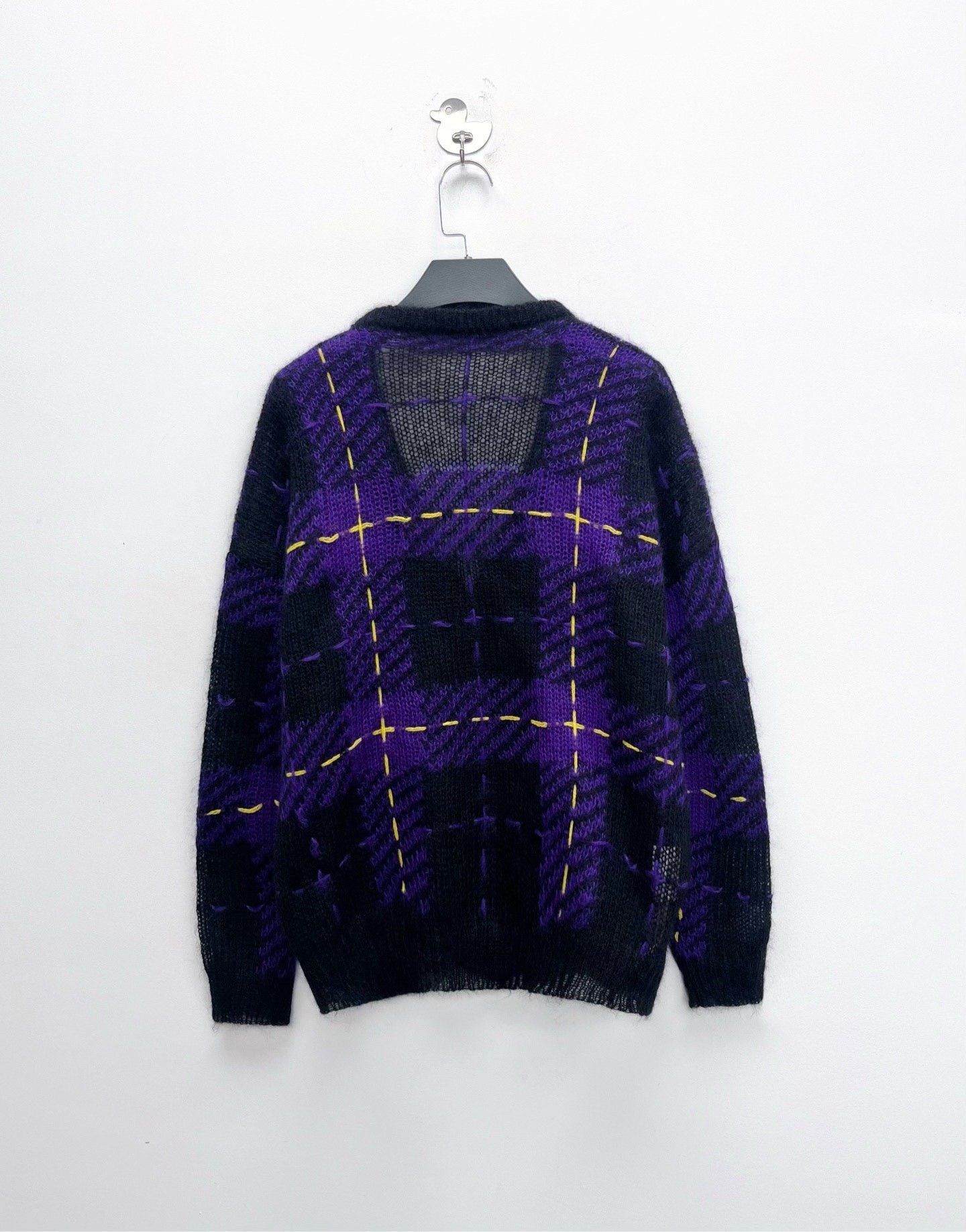 Miu Miu Miu Miu Mohair Plaid Cardigan Size US S / EU 44-46 / 1 - 2 Thumbnail