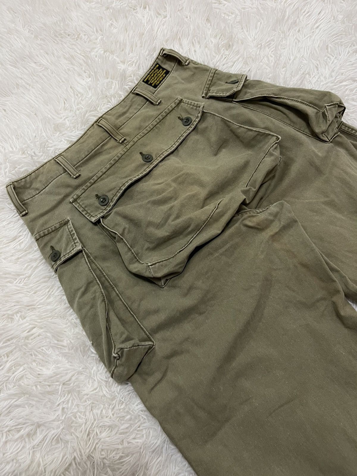Schott Schott Monkey Baggy Military Style Vintage Cargo Pants Size US 30 / EU 46 - 4 Thumbnail