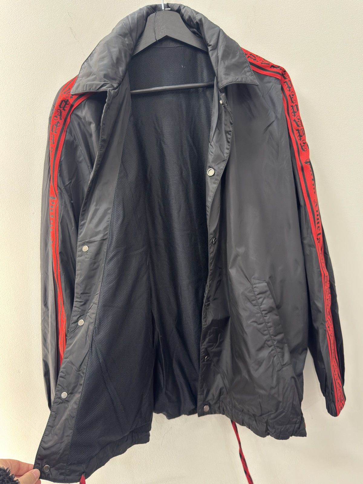 Palm Angels Palm Angels Red Black Track Jacket Size US M / EU 48-50 / 2 - 5 Thumbnail