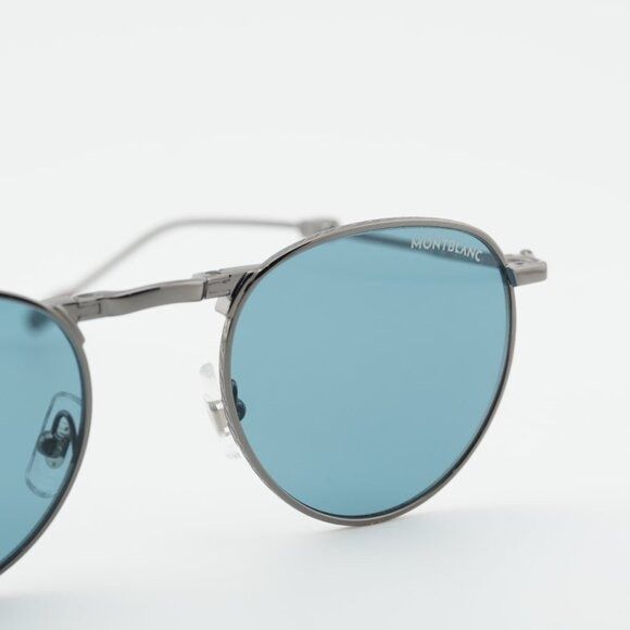 Montblanc Montblanc MB0280S 002 Sunglasses Grey Square Frame Size ONE SIZE - 7 Thumbnail
