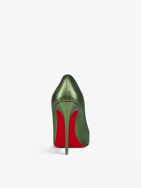 Christian Louboutin o1s1wg110225 Kate 100 Pumps in Green Size US 6 / IT 36 - 4 Thumbnail