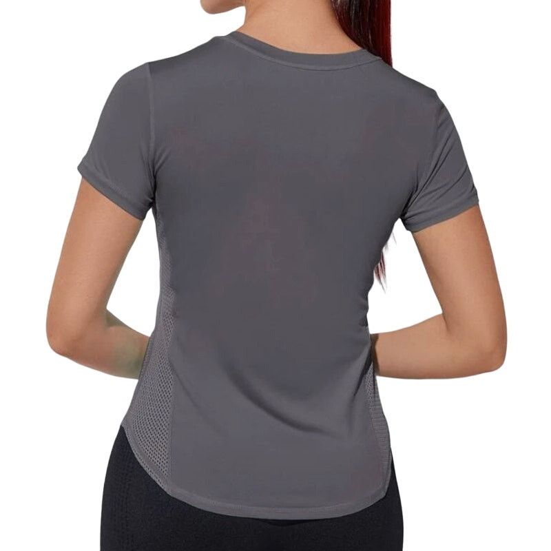 Shein Running Breathable Sports Tee in Gray, Size M Size M / US 6-8 / IT 42-44 - 2 Thumbnail