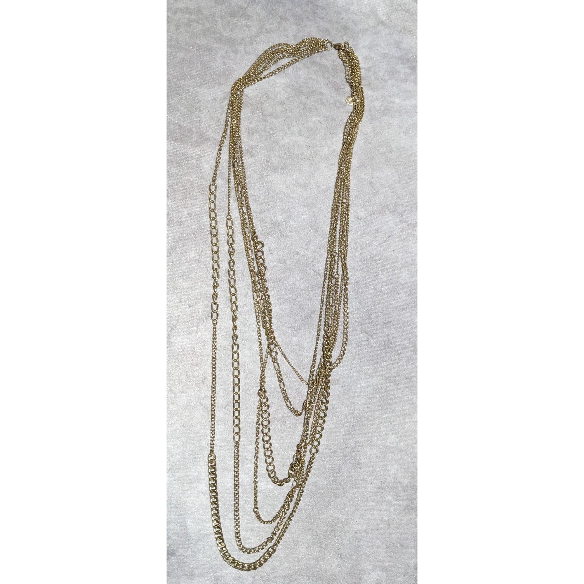 Other Y2K Glam Multilayer Gold Chain Necklace Size ONE SIZE - 9 Thumbnail