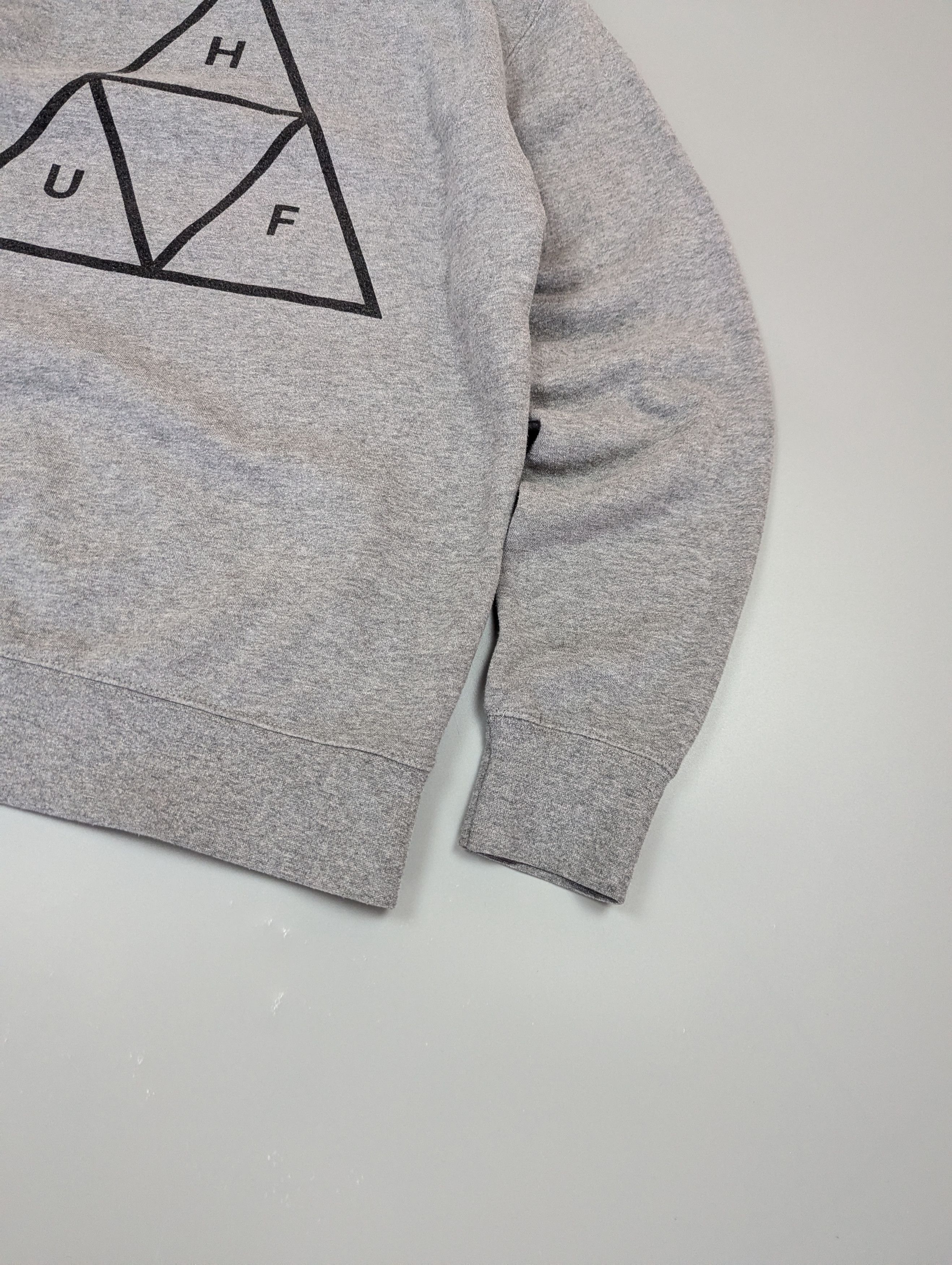 Huf HUF Essentials Triple Triangle Crewneck Sweatshirt Gray Sz S Size US M / EU 48-50 / 2 - 7 Thumbnail