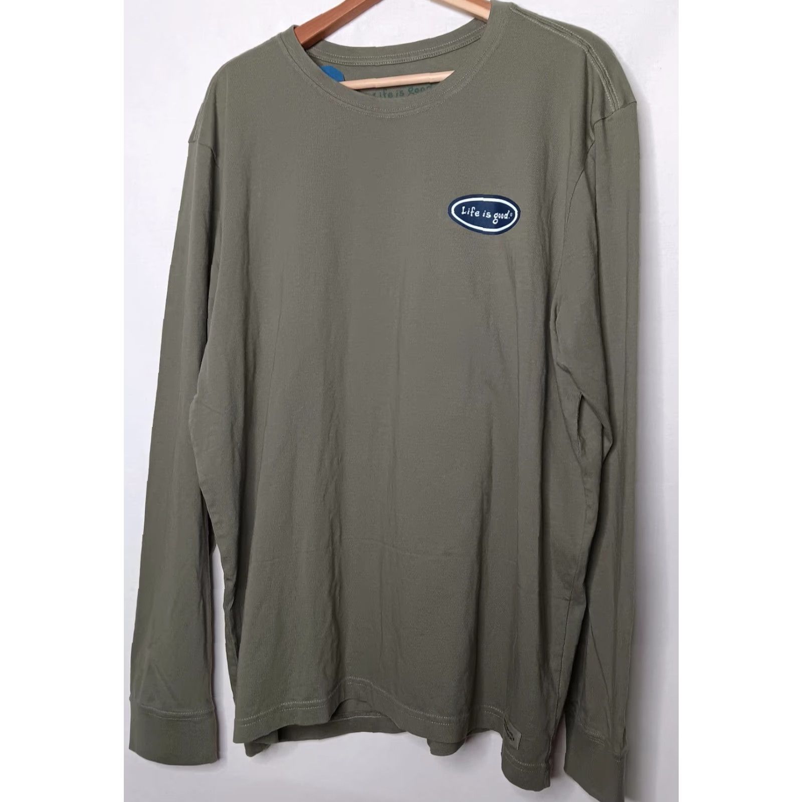 Life is Good Life is Good Shirt Men XL Explore Long Sleeve Army Green Hiking Nature NEW READ Vintage Size US XL / EU 56 / 4 - 3 Thumbnail