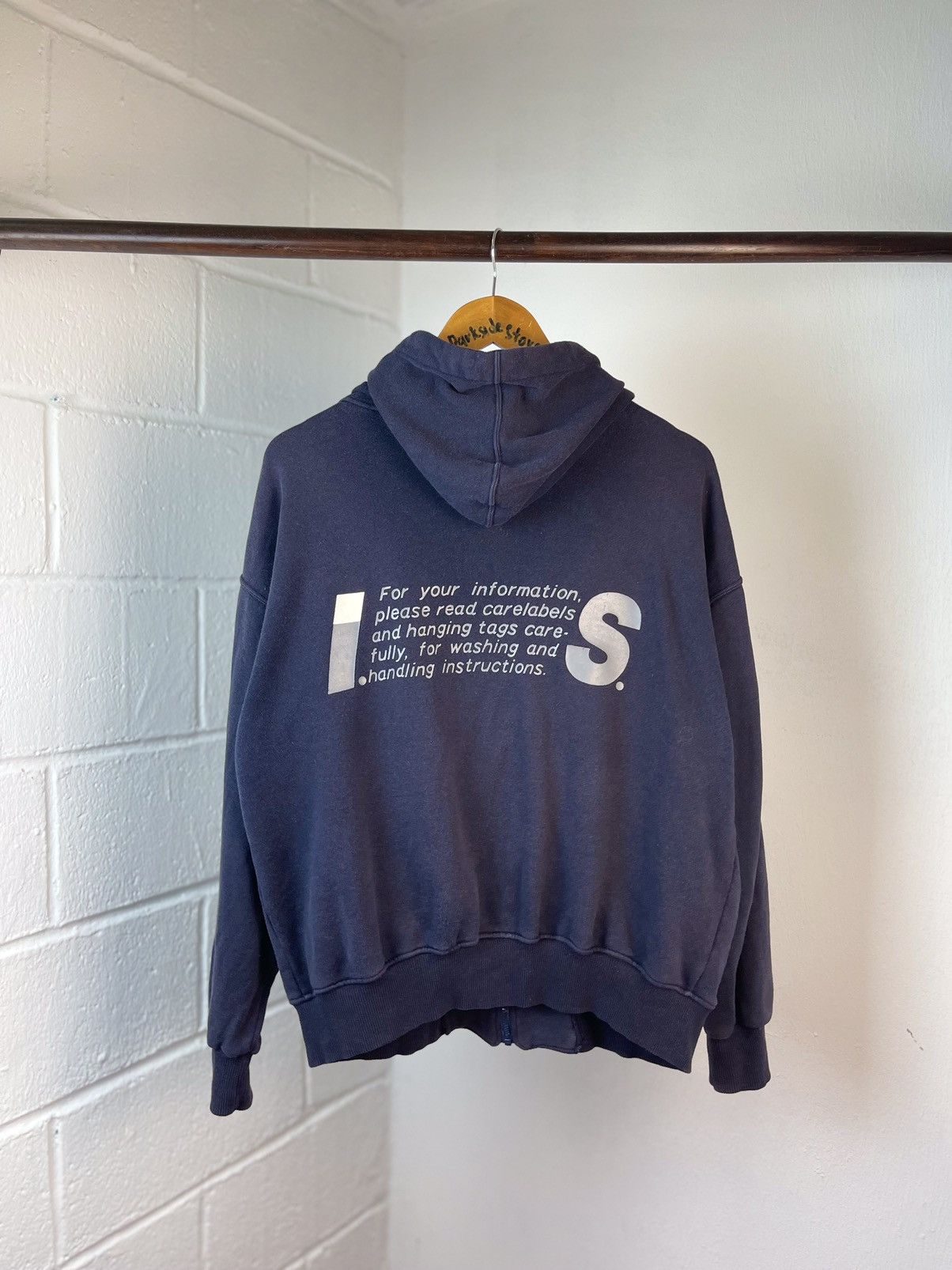 Final Home × Issey Miyake × Tsumori Chisato 80s Iconic Issey Miyake Care Label Zip Hoodie Size US L / EU 52-54 / 3 - 5 Thumbnail