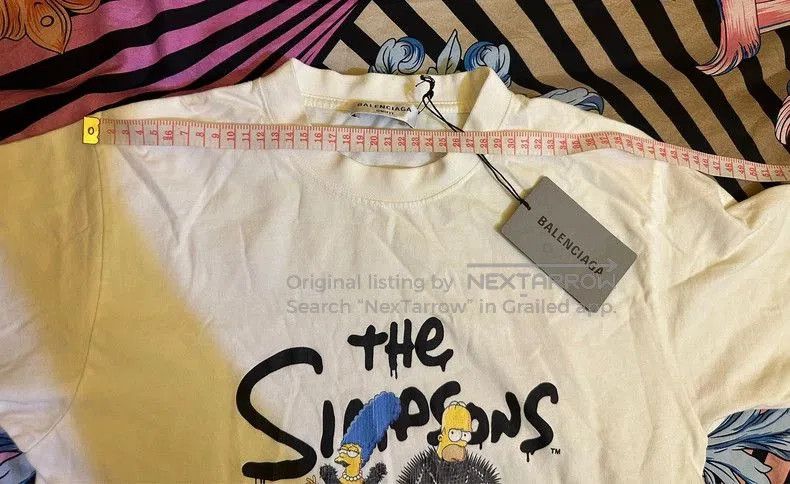 Balenciaga Balenciaga x The Simpsons Short Sleeve T-Shirt. Size US XS / EU 42 / 0 - 6 Thumbnail