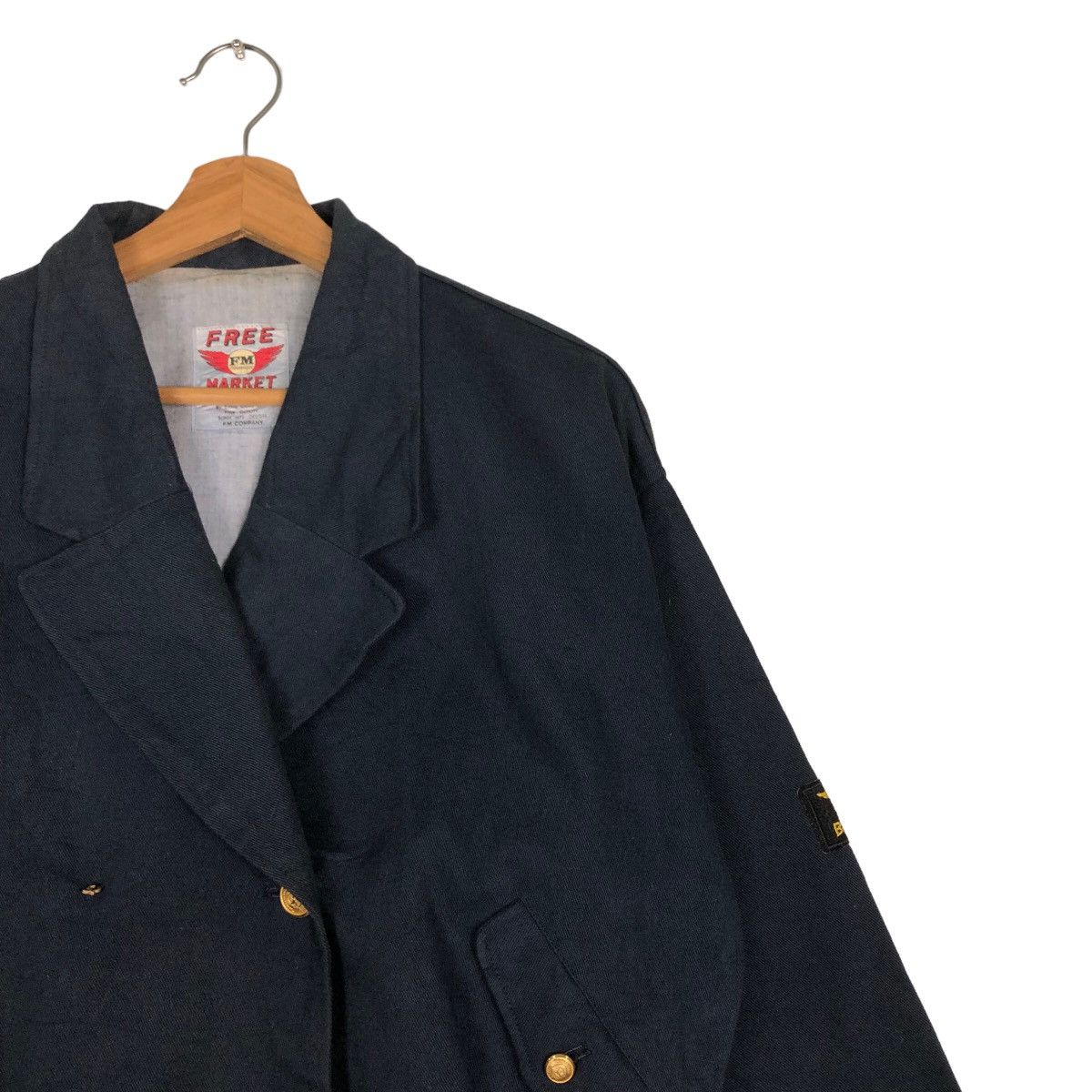 Vintage 🔥Punk Bomber Jacket Riot Riot Double Breast Free Market USA Size US M / EU 48-50 / 2 - 6 Thumbnail