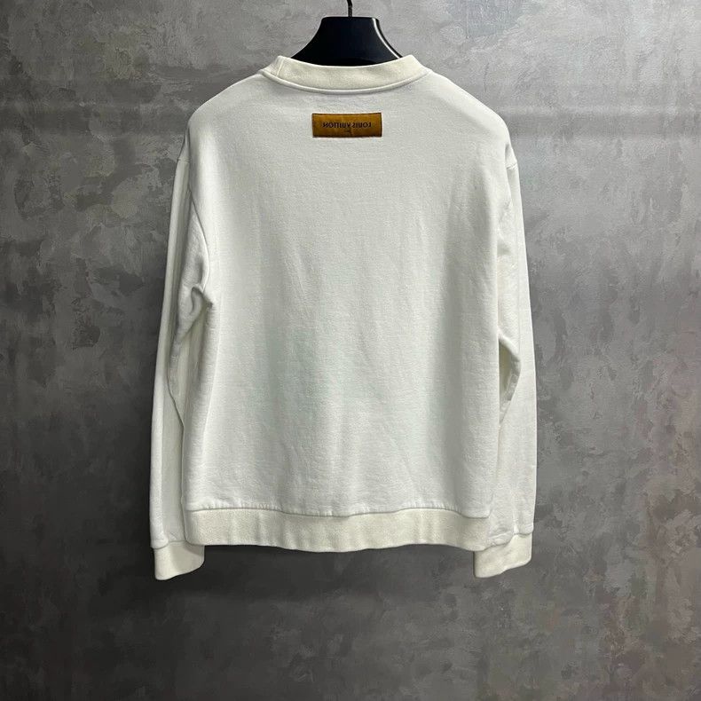 Louis Vuitton Louis Vuitton White color-block floral-print embroidered s Size US M / EU 48-50 / 2 - 5 Thumbnail