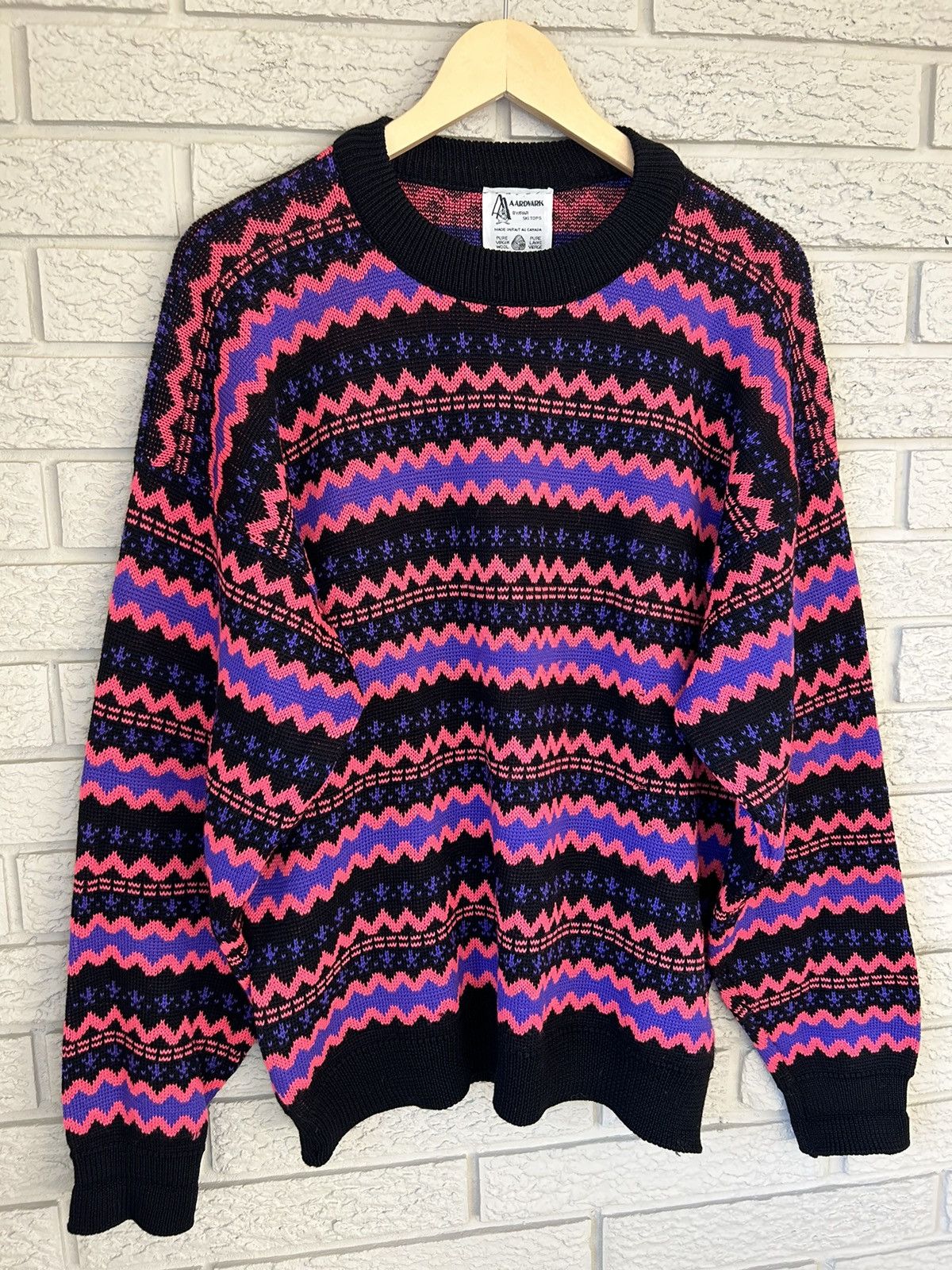Japanese Brand Vintage 90s Wool Knit Sweater Size US M / EU 48-50 / 2 - 3 Thumbnail