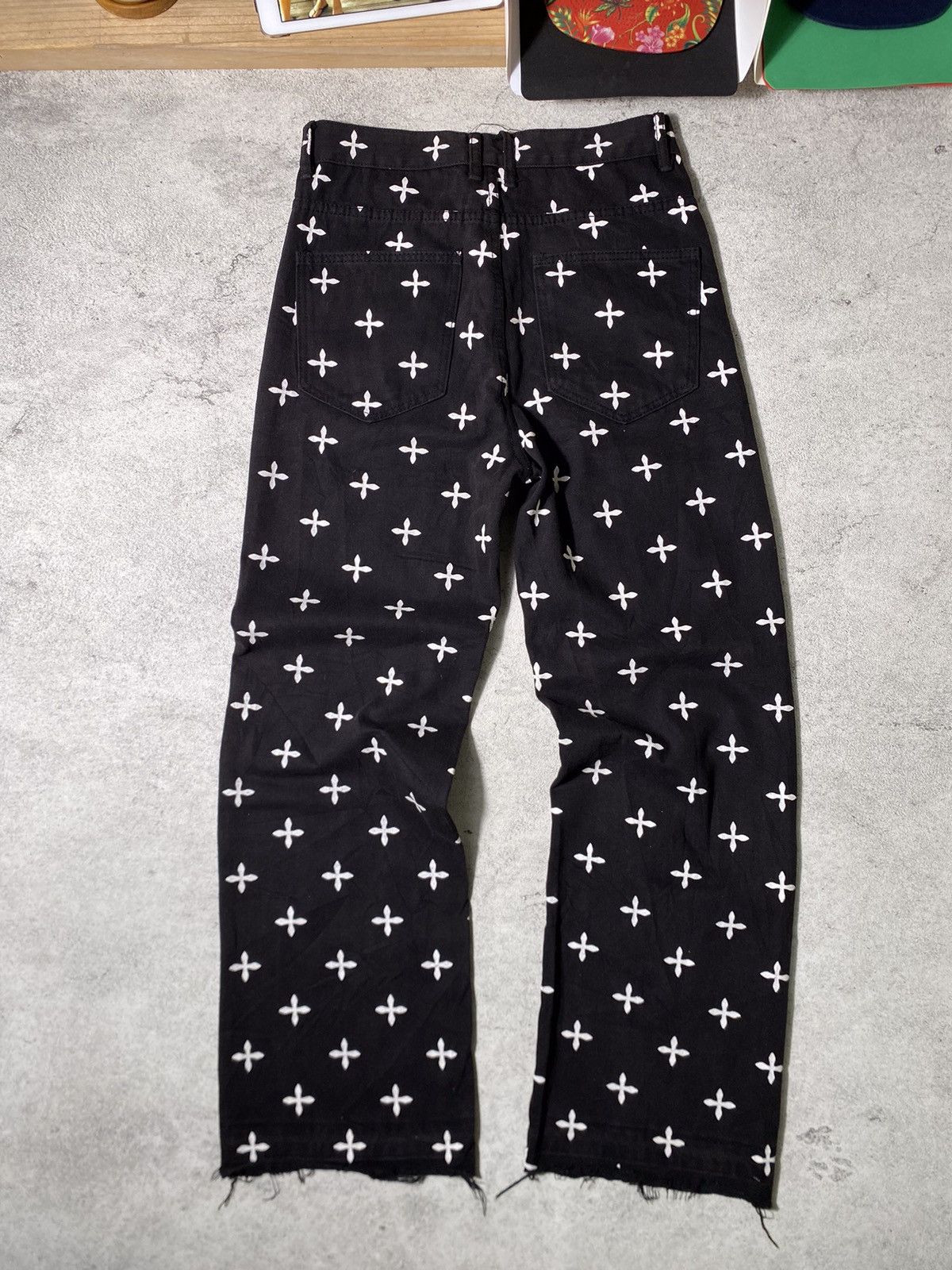 Levi's × Vintage Vtg Baggy Jeans Full Cross Motif Size US 32 / EU 48 - 7 Thumbnail