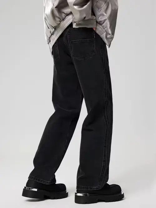 Japanese Brand Kurosawa x Asa Vintage Street Loose Casual Black Jeans Size US 30 / EU 46 - 2 Thumbnail
