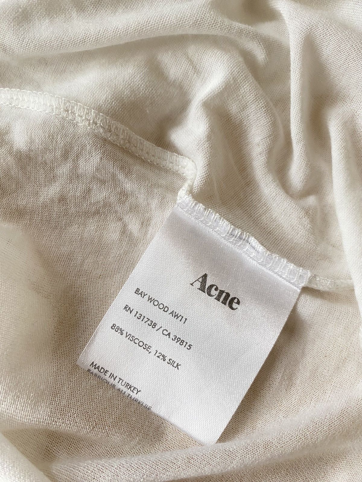 Acne Studios Acne Studios Bay Wood AW11 t shirt Size L / US 10 / IT 46 - 4 Thumbnail