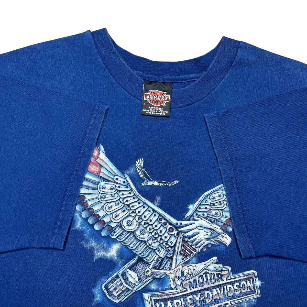 Harley Davidson 1998 Harley Davidson Metal Warrior Eagle Motorcycle T-Shirt Size US L / EU 52-54 / 3 - 3 Thumbnail