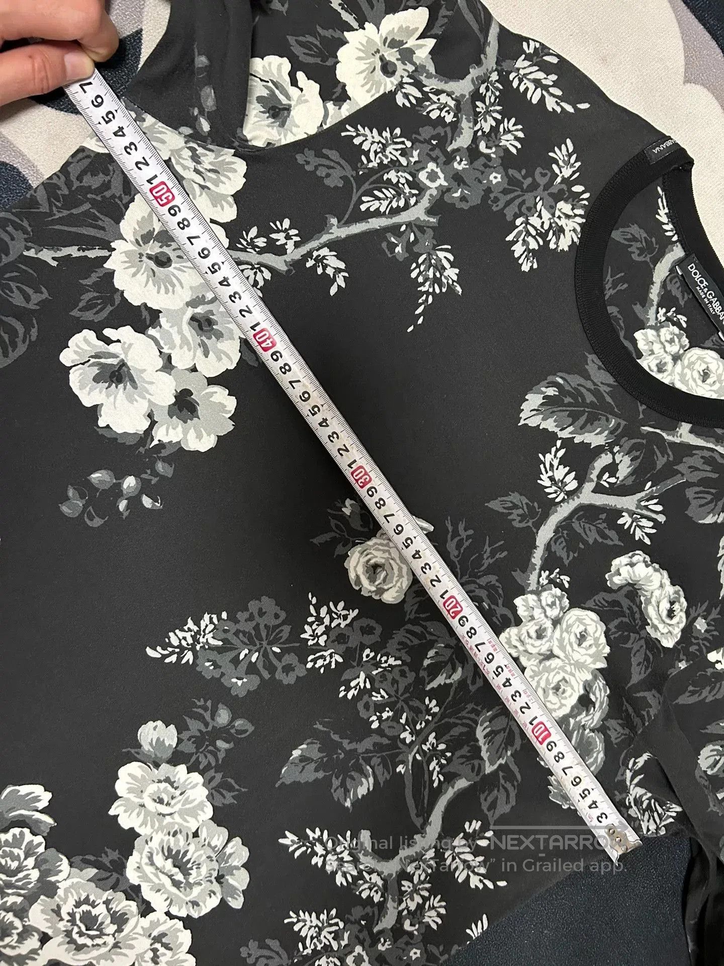 Dolce & Gabbana Dolce & Gabbana Floral Long Sleeve T-Shirt. Size XL / US 12-14 / IT 48-50 - 5 Thumbnail