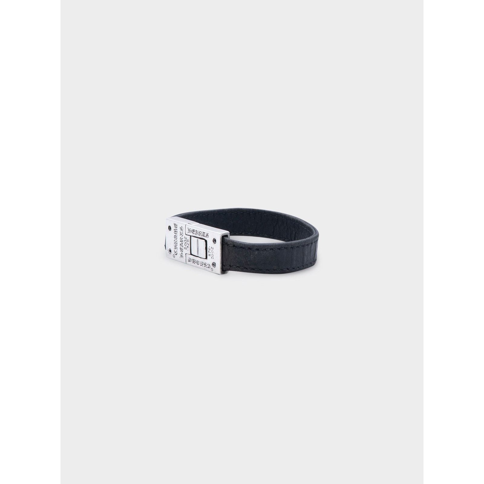 Chrome Hearts Flat Silver & Leather Bracelet Size ONE SIZE - 5 Thumbnail