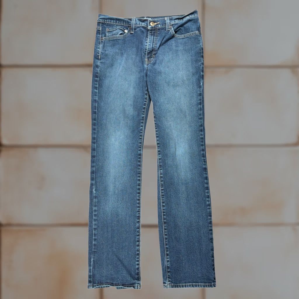 Vintage Urban Pipeline Jeans Mens 32x32 Blue Straight Fit Denim Stretch Dark Wash 5-Pocket Design Zip Fly Regular Rise Low 8-10 in Mens Jeans Blue Denim Size US 32 / EU 48 - 1 Thumbnail