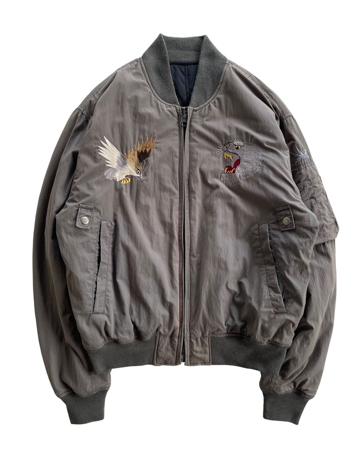 I. Spiewak And Sons Spiewak & Son Reversible Sukajan Bomber Jacket Size US M / EU 48-50 / 2 - 2 Thumbnail