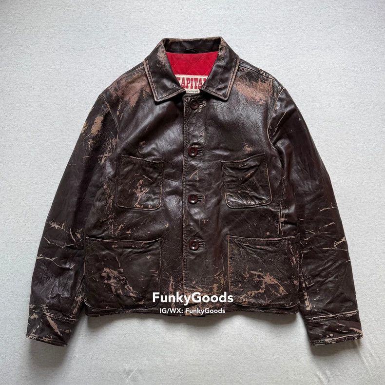 Kapital Kapital × Lewis Leathers Leather Jacket Size US L / EU 52-54 / 3 - 1 Thumbnail