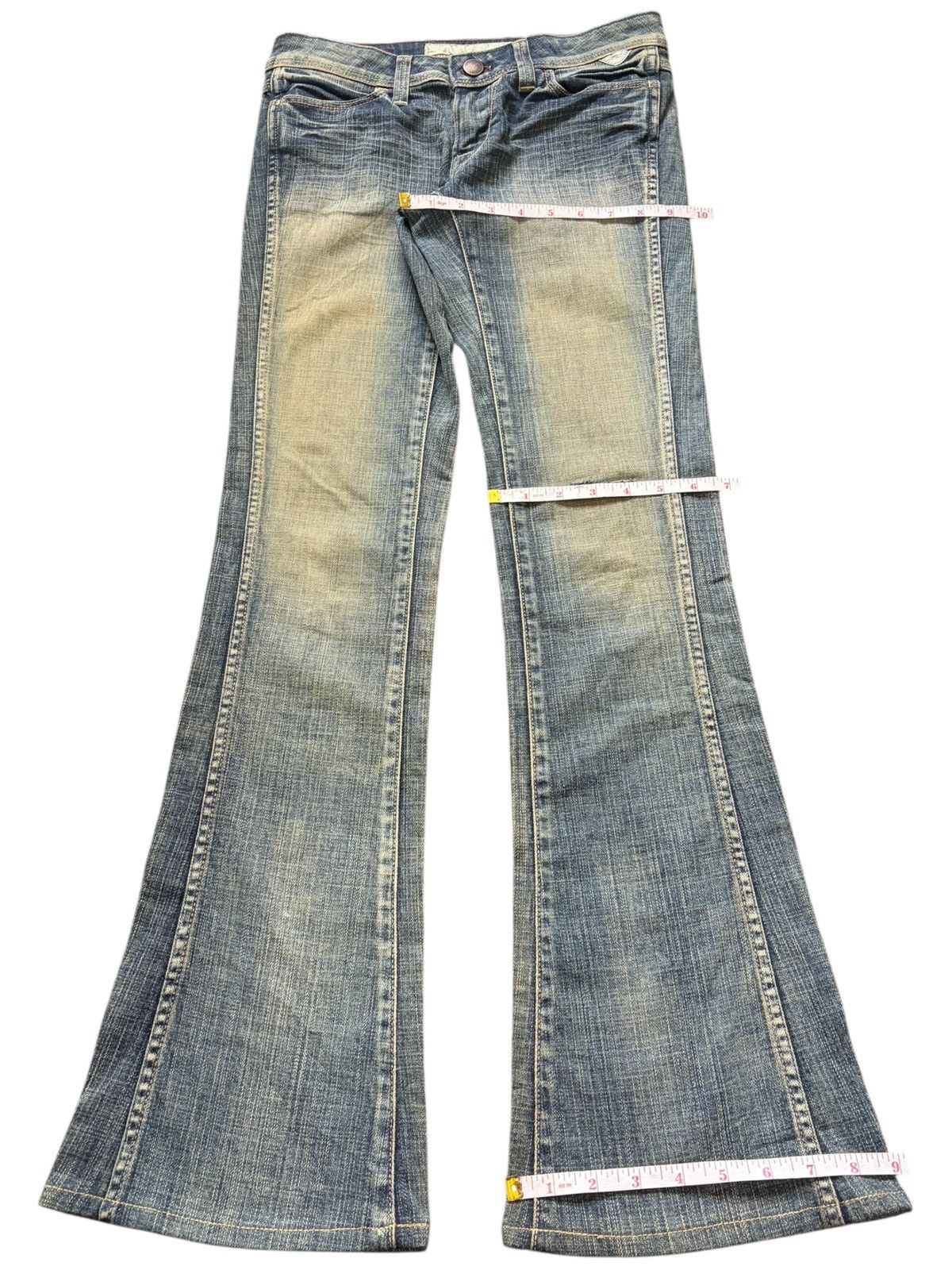 Diesel Vintage Japanese Brand Distress Low Rise Flare Jeans Size 28" / US 6 / IT 42 - 8 Thumbnail