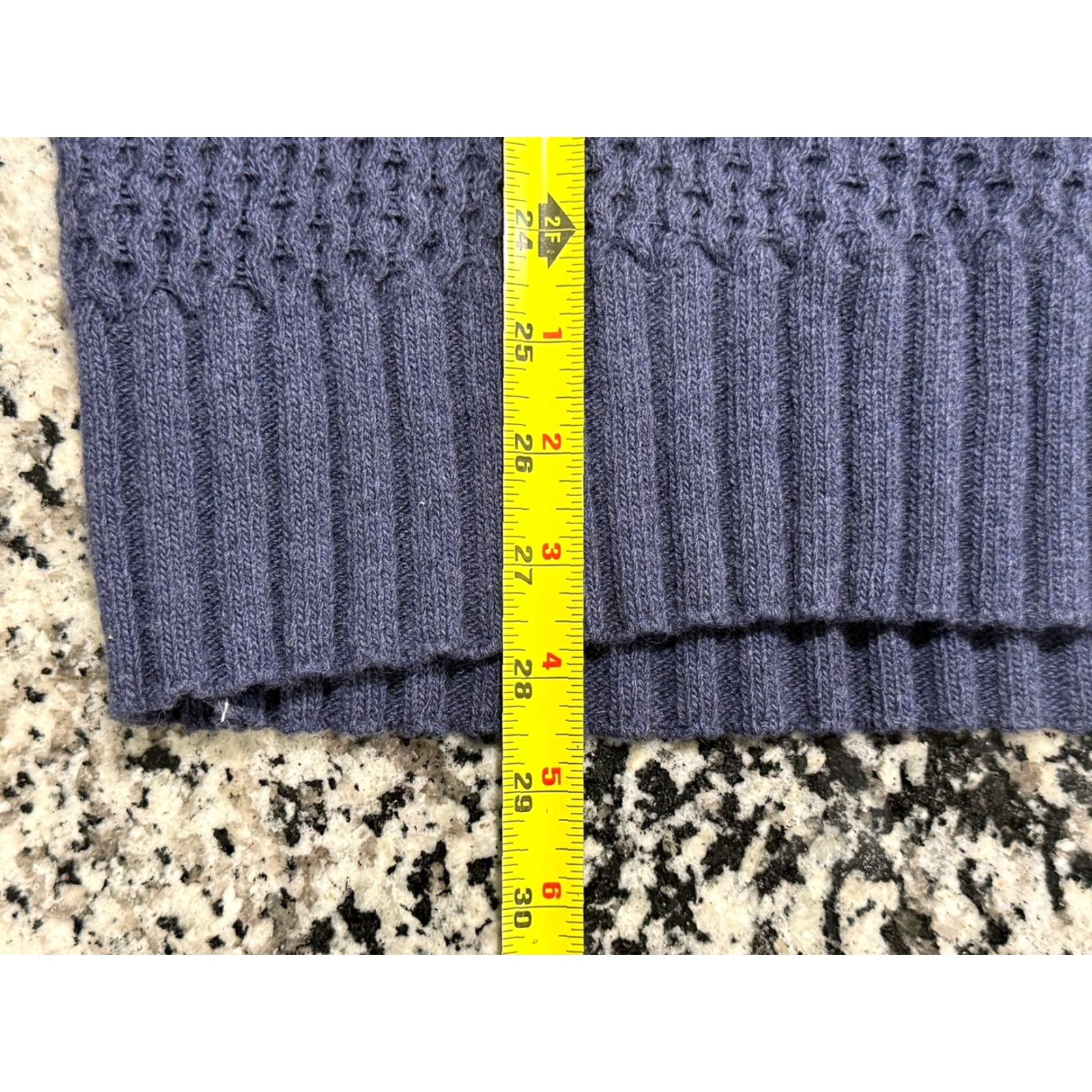 Barbour Barbour Knit Dress 100% Wool Size 10 Blue Midi Women Turkey Sweater Dress Casual Regular Size L / US 10 / IT 46 - 3 Thumbnail