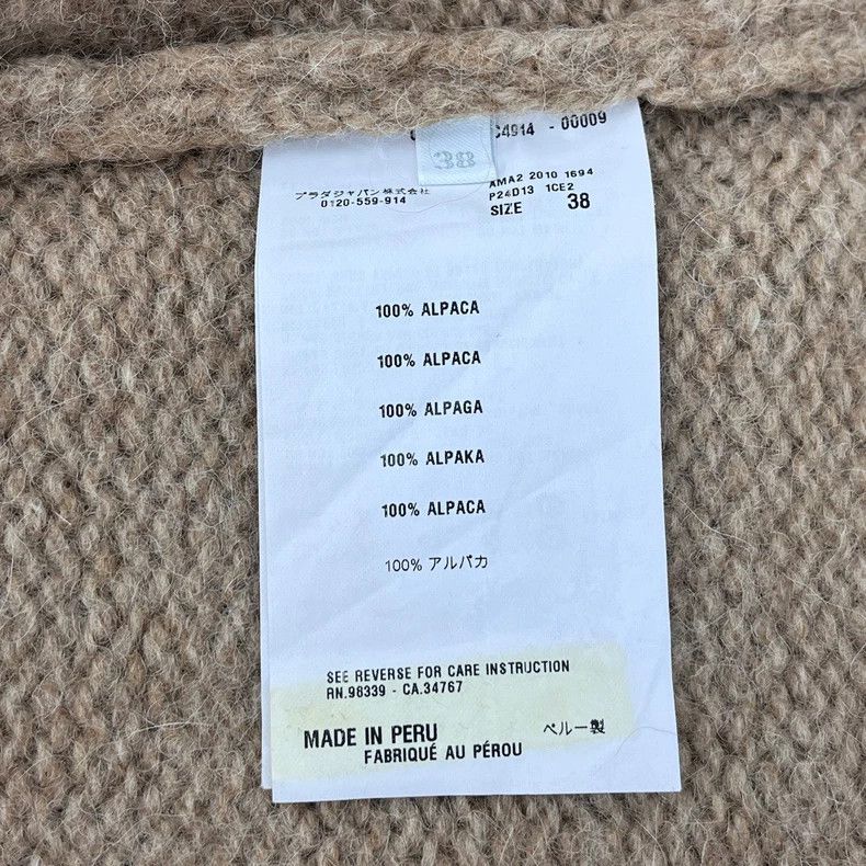 Prada Prada Size 38 Camel striped alpaca wool sweater 2502-Nexta Size US XS / EU 42 / 0 - 7 Thumbnail