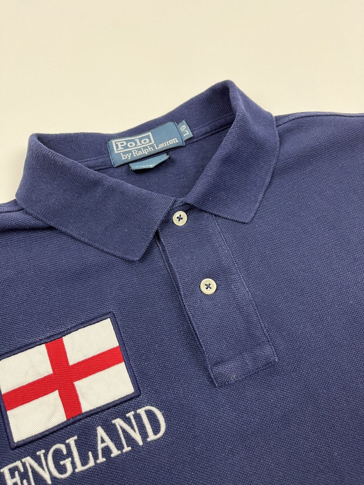Polo Ralph Lauren Vintage🔥PRL Chief Keef England🏴󠁧󠁢󠁥󠁮󠁧󠁿 Polo Shirt Size US L / EU 52-54 / 3 - 4 Thumbnail