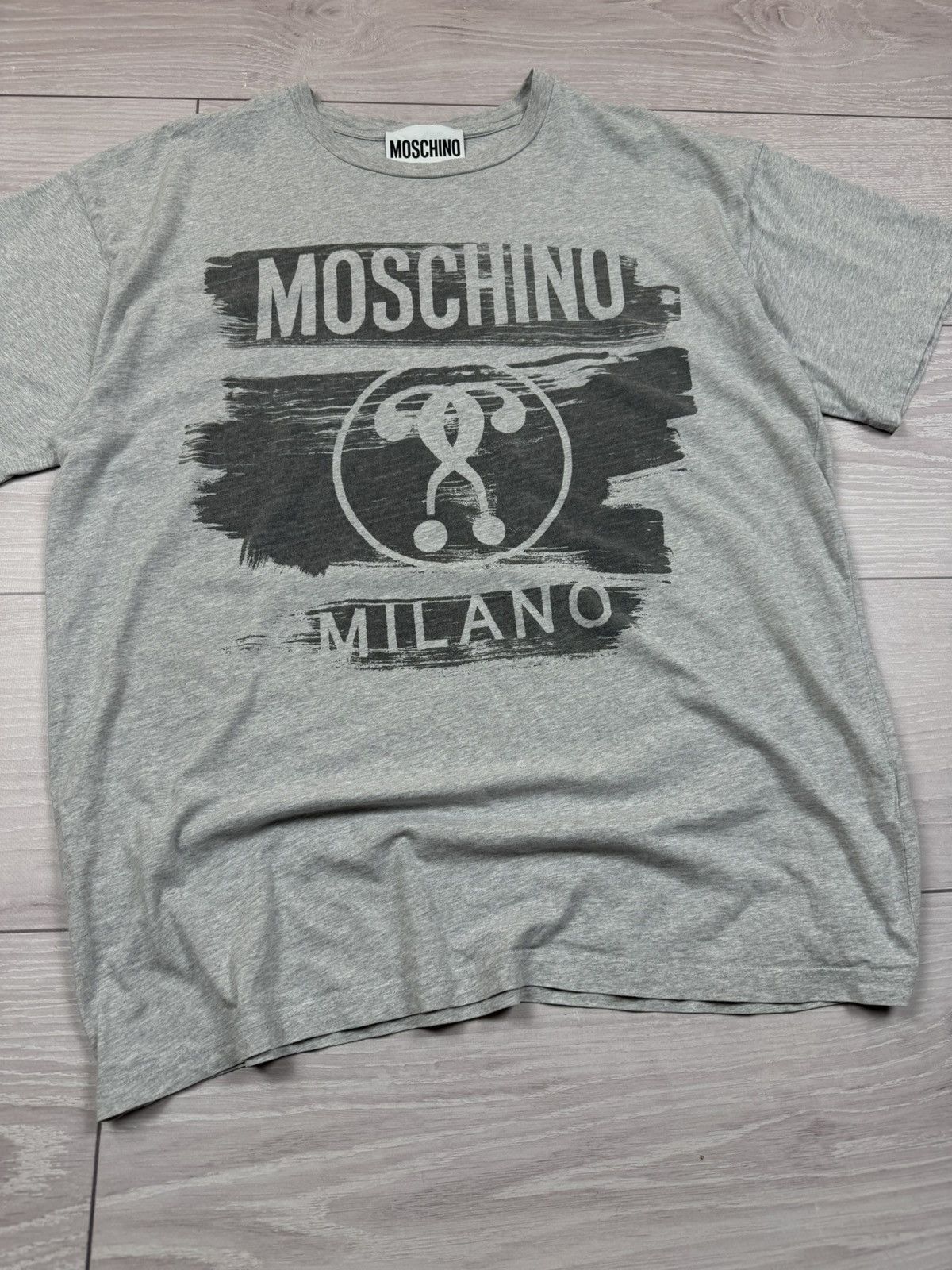 Moschino Moschino Couture Milano Big Logo T shirt Size US XL / EU 56 / 4 - 4 Thumbnail