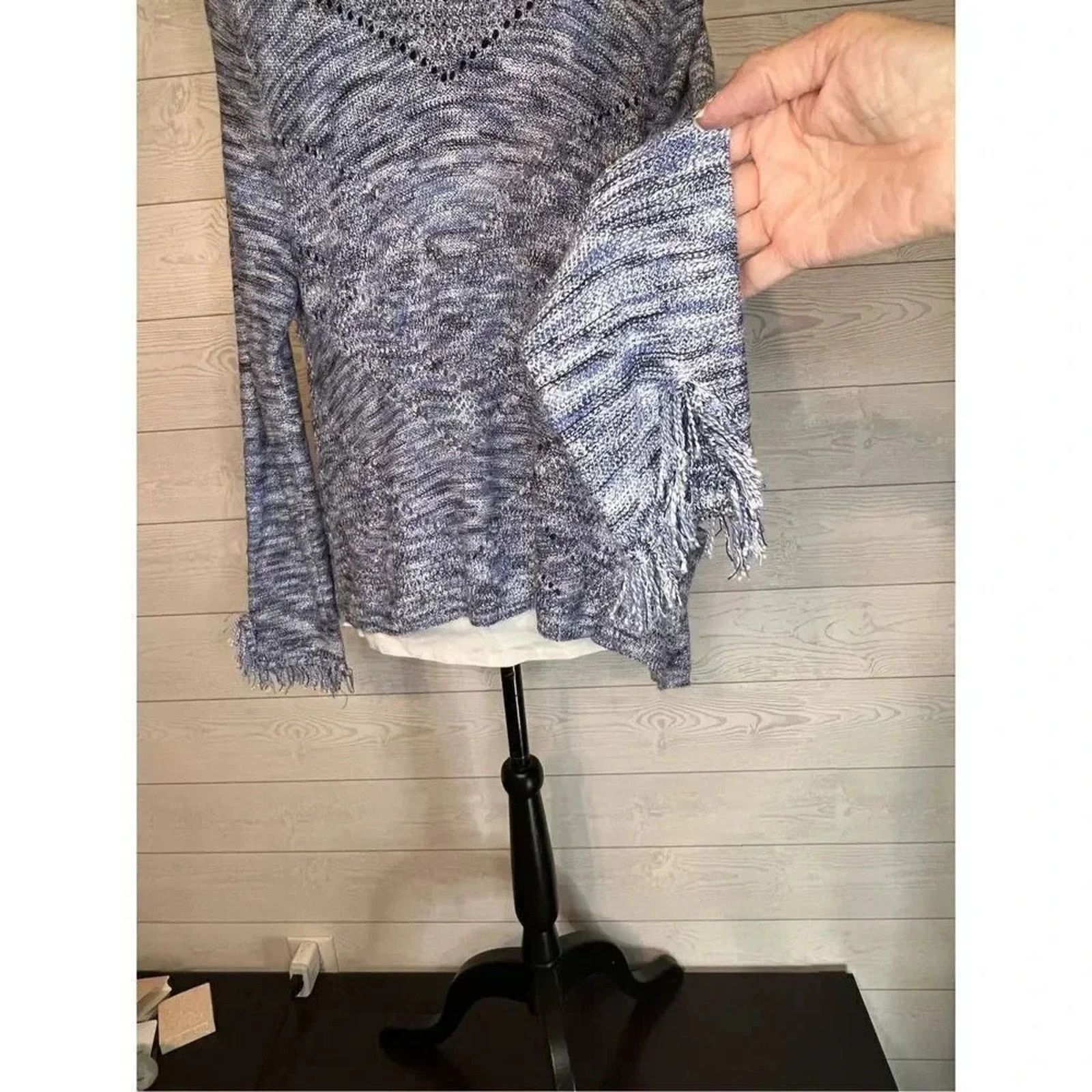 Other 89th & Madison blue marled open cardigan Size Petite Medium Size M / US 6-8 / IT 42-44 - 5 Thumbnail